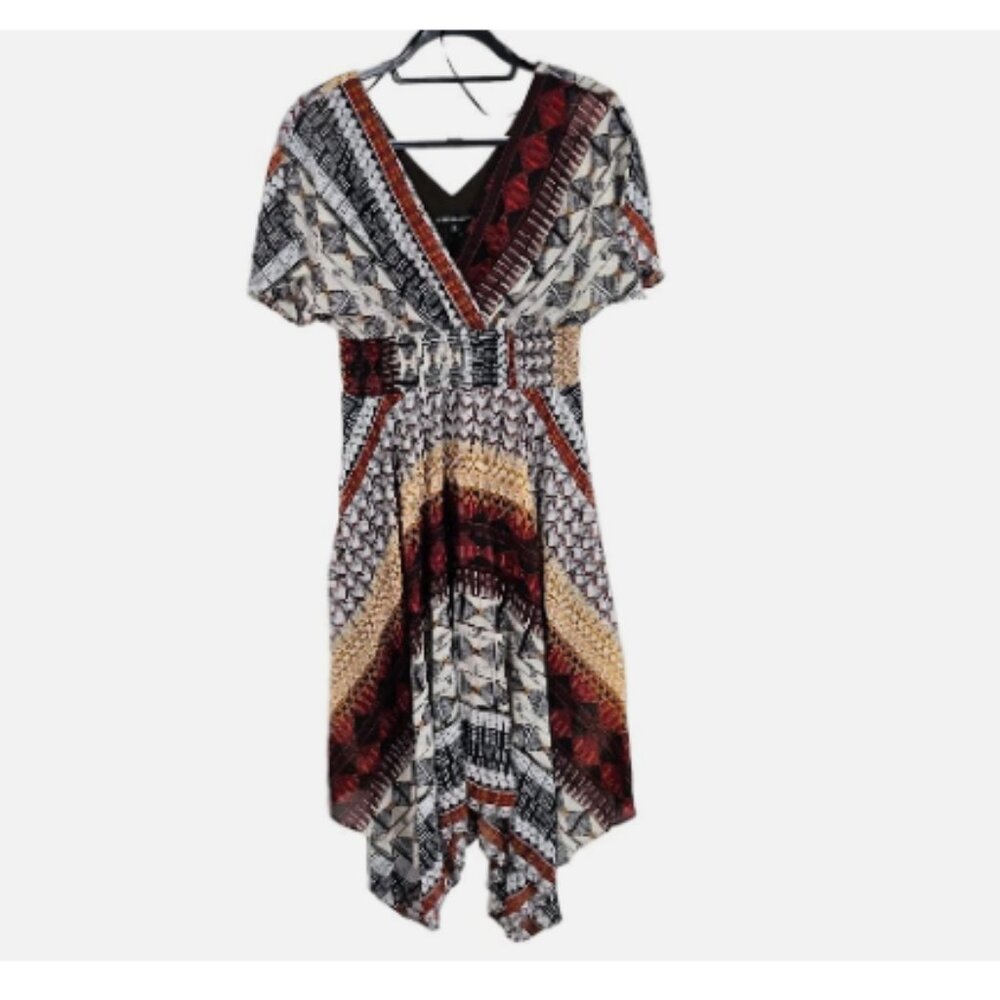 Chris McLaughlin Bohemian Multi-Colored Patterned Dress (Size 8)